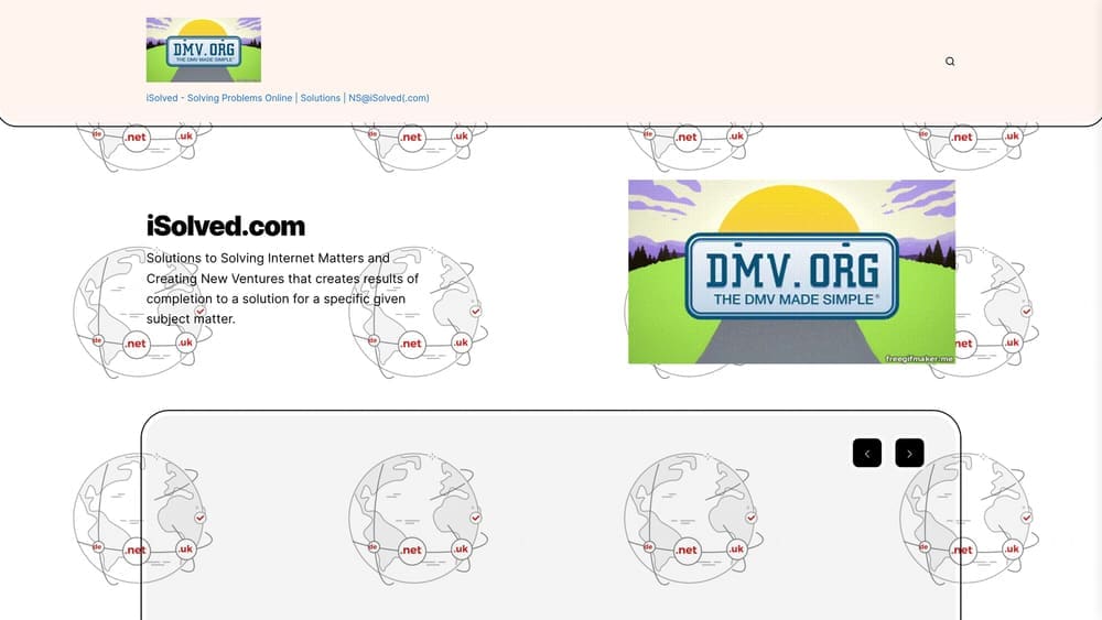 Screenshot of iSolved website