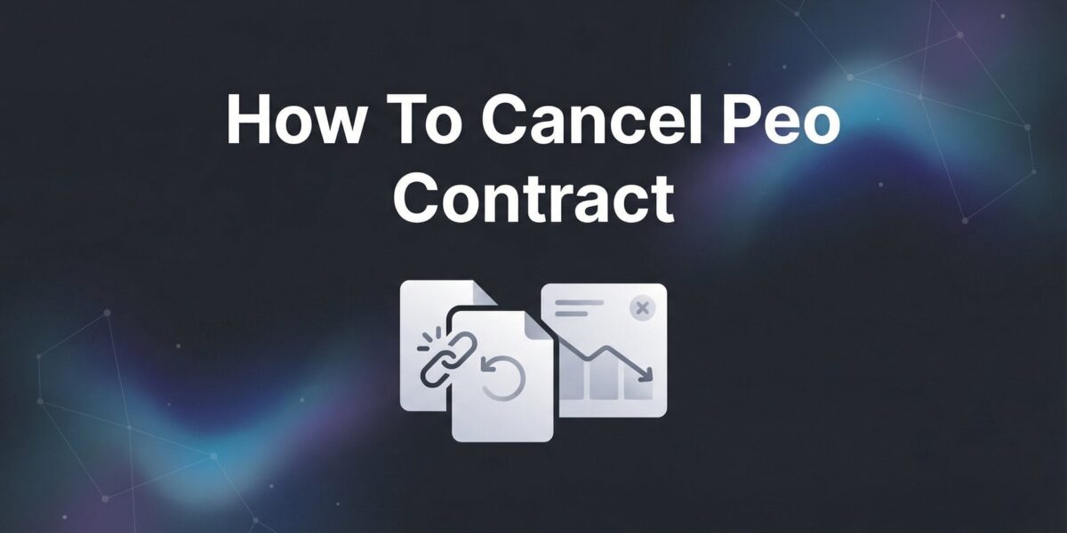 How to Cancel Your PEO Contract: A Step-by-Step Exit Guide