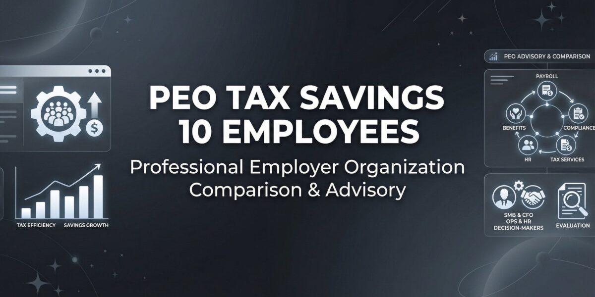 PEO Tax Savings for 10 Employees: What Small Businesses Actually Save