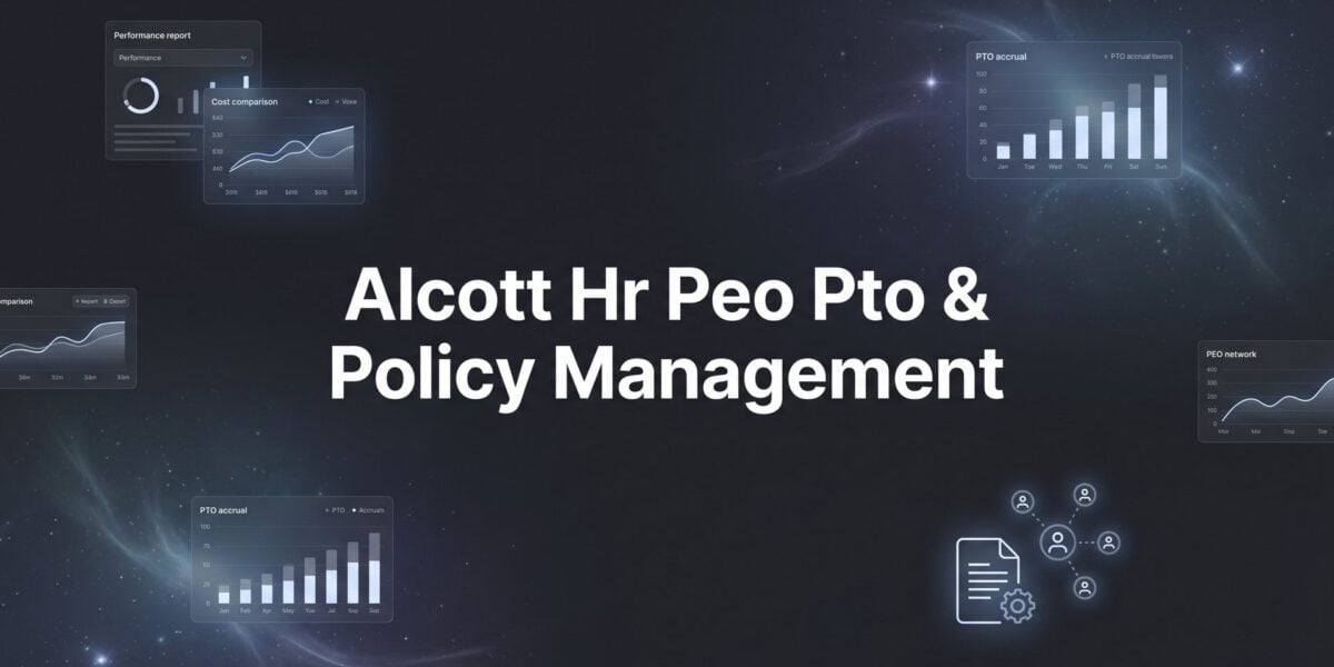 Alcott HR PEO PTO & Policy Management: What Business Owners Actually Get