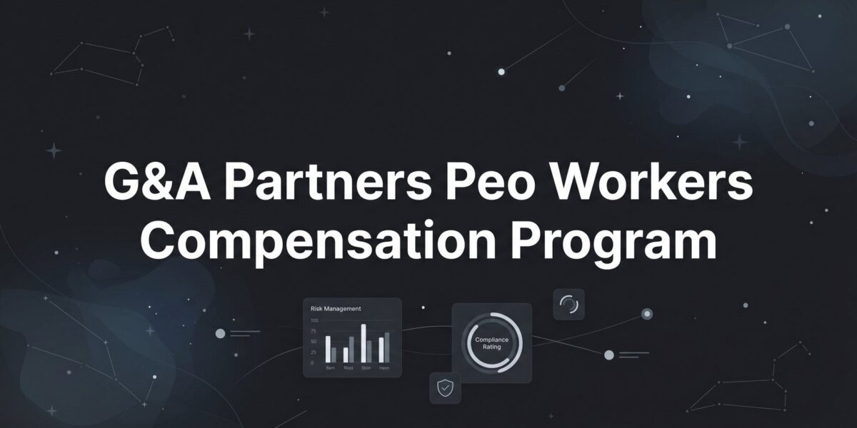 G&A Partners PEO Workers Compensation Program: What Business Owners Actually Need to Know