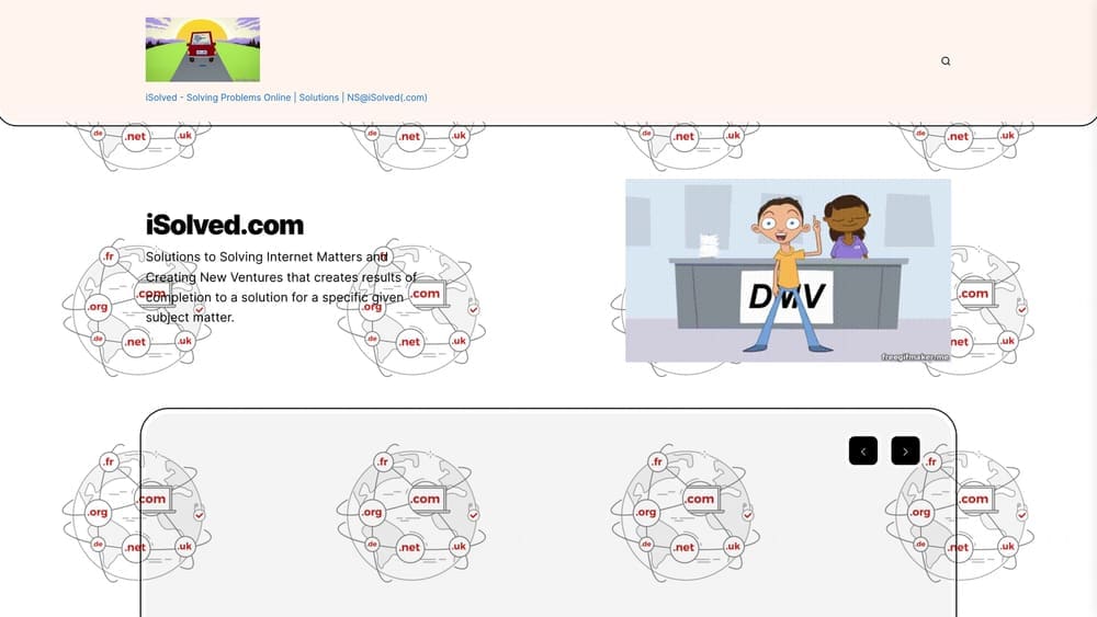 Screenshot of isolved website