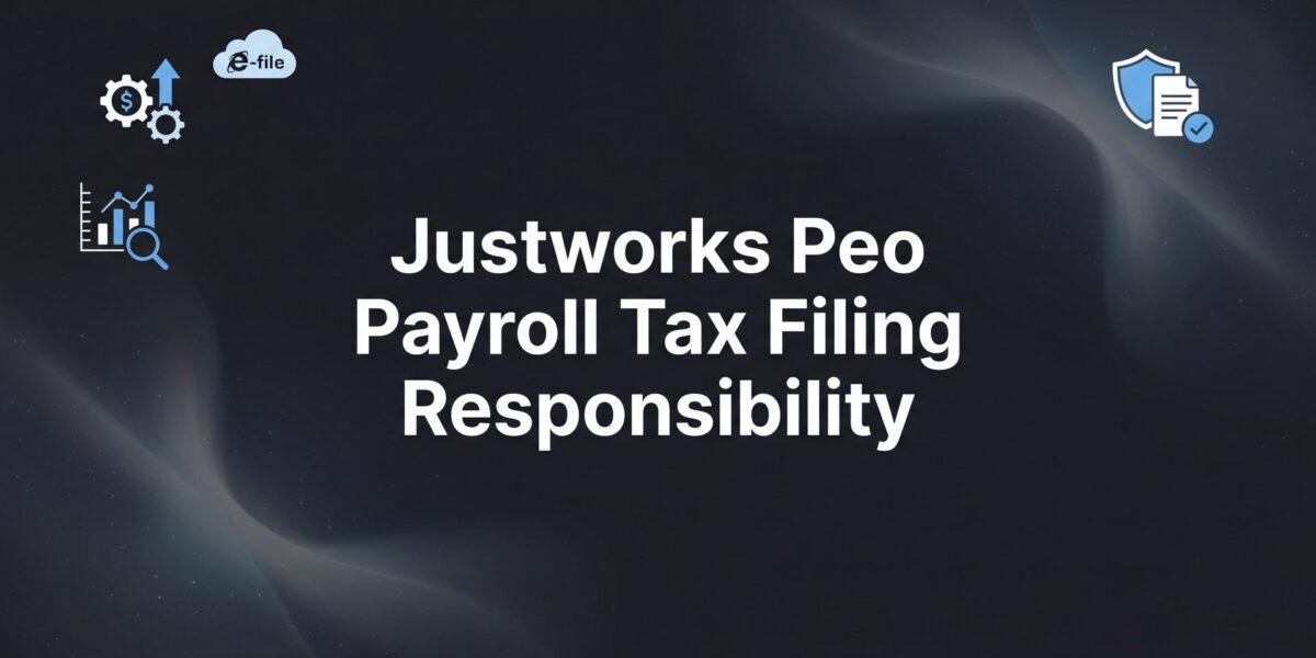 Justworks PEO Payroll Tax Filing Responsibility: What They Handle and What Stays on You